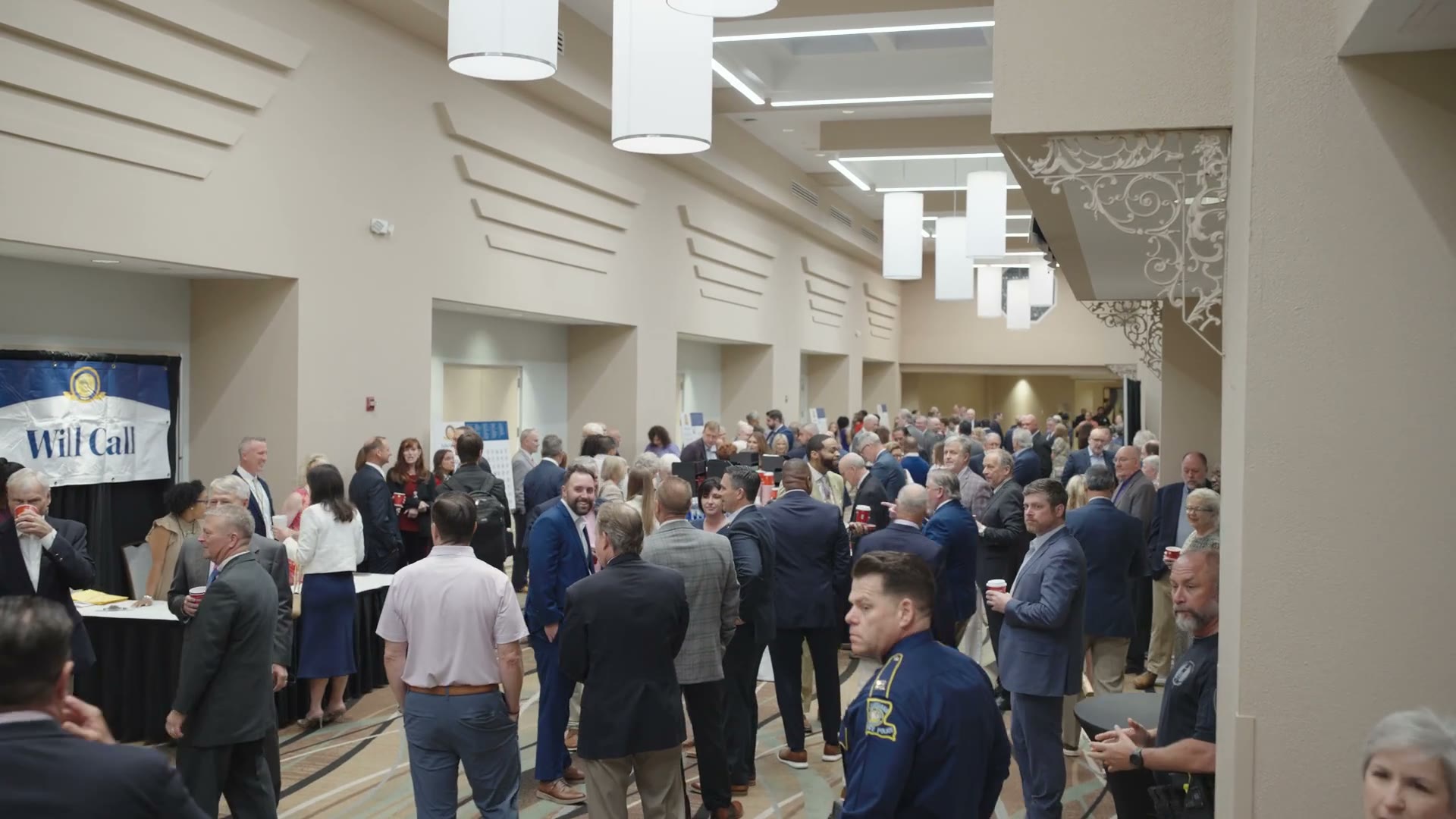 Guests arriving at the Louisiana Governor's Prayer Breakfast